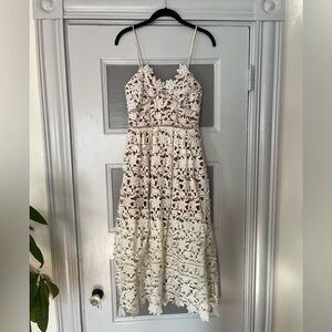 Roselani white lace dress. Size small. Great for casual wedding.